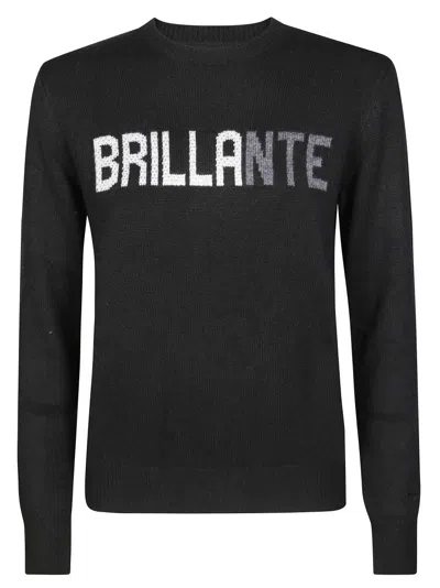 Mc2 Saint Barth Gc New Queen Brilliant Rhinestone Gc Brilliant Rhinestone Sweater In Black