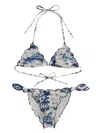 Mc2 Saint Barth Geometric-print Bikini In Multi