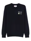 Mc2 Saint Barth Gin Club-embroidered Jumper In Blue