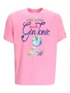 Mc2 Saint Barth Crew Neck Graphic Print T-shirt In Pink