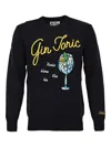 Mc2 Saint Barth Embroidered-details Crew-neck Sweater In Black