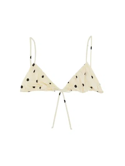 Mc2 Saint Barth "giorgina" Bikini Top In White