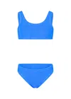 Mc2 Saint Barth Girl Blue Classic Crinkle Bikini Baker In Blue