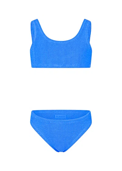 Mc2 Saint Barth Girl Blue Classic Crinkle Bikini Baker