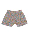 Mc2 Saint Barth Floral Elasticated Cotton Shorts In Multi