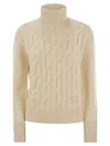 MC2 SAINT BARTH GIVERNY - CABLE-KNIT TURTLENECK JUMPER