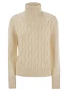 Mc2 Saint Barth Giverny - Cable-knit Turtleneck Jumper