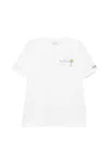 Mc2 Saint Barth Glass Gin Please Cotton T-shirt In White