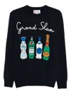 Mc2 Saint Barth Grand Slam Intarsia Sweater In Blue