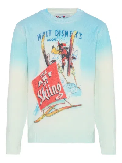 Mc2 Saint Barth Kids' Graphic Crew Neck Sweater In Blue