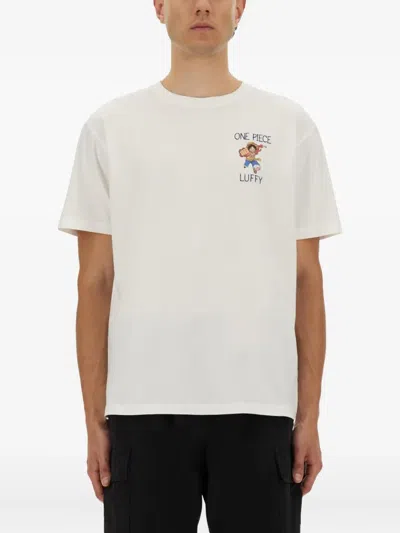 Mc2 Saint Barth Graphic-detail T-shirt In Neutral