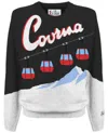 Mc2 Saint Barth Graphic Intarsia Knit Jumper In Black/white