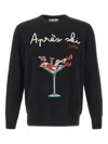 Mc2 Saint Barth Graphic-print Sweater In Black