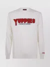 Mc2 Saint Barth Graphic Print Crew Neck Pullover In Neutral
