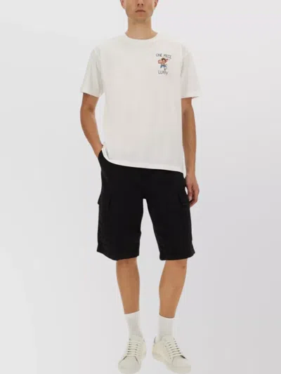 Mc2 Saint Barth Graphic Print Crew Neck Short Sleeve T-shirt In White
