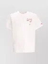 Mc2 Saint Barth Graphic Print Crew Neck Short Sleeve T-shirt In White