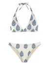 Mc2 Saint Barth Graphic-print Halter Bikini In Blue
