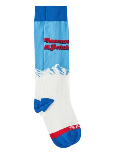 Mc2 Saint Barth Graphic-print Socks In Multi