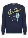 Mc2 Saint Barth Graphic-print Sweater In Blue