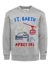 Mc2 Saint Barth Graphic Print Sweatshirt In Gray