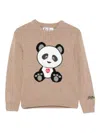 Mc2 Saint Barth Graphic-print Sweater In Neutral