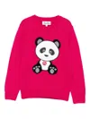 Mc2 Saint Barth Graphic-print Sweater In Pink
