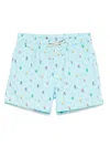 Mc2 Saint Barth Comfort Light Beachwear In Cyan Polyester