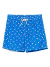 Mc2 Saint Barth Graphic-print Swim Shorts In Blue