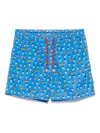 Mc2 Saint Barth Graphic-print Swim Shorts In Blue