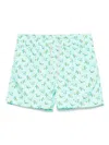 Mc2 Saint Barth Graphic-print Swim Shorts In Green
