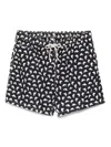 Mc2 Saint Barth Graphic-print Swim Shorts In Black