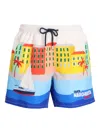 Mc2 Saint Barth Graphic-print Swim Shorts In Multi