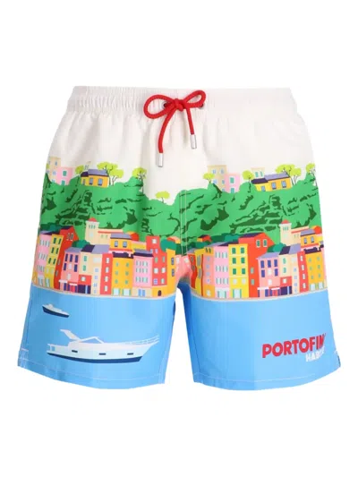 Mc2 Saint Barth Graphic-print Swim Shorts In Multi