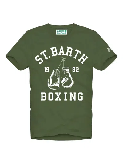 Mc2 Saint Barth Graphic-print T-shirt In Green