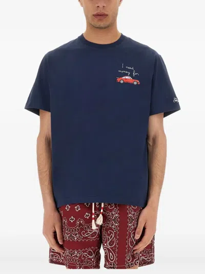 Mc2 Saint Barth Graphic-print T-shirt In Blue