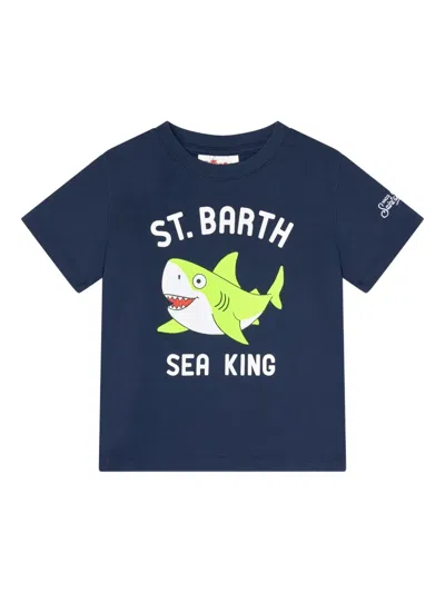 Mc2 Saint Barth Graphic-print T-shirt In Blue