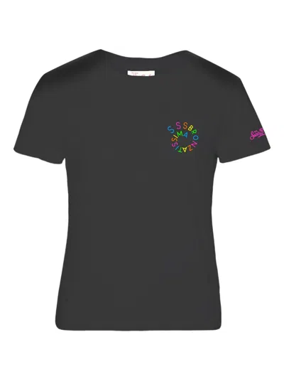Mc2 Saint Barth Graphic-print T-shirt In Black
