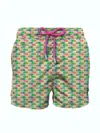 Mc2 Saint Barth Graphic Printed Drawstring Swim Shorts In Multicolor