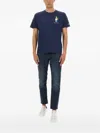 Mc2 Saint Barth Graphic Print Crew Neck T-shirt In Blue