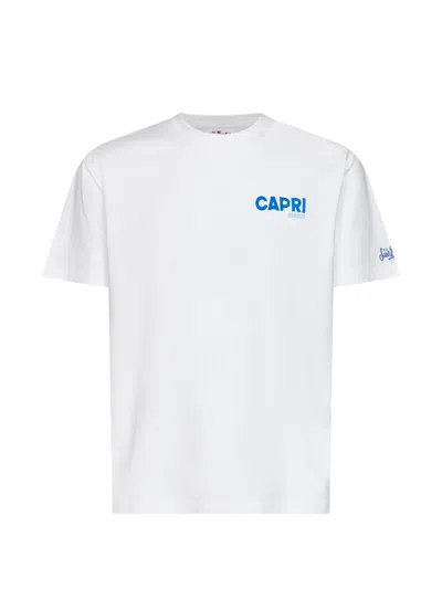 Mc2 Saint Barth Portland Ischia Graphic-print T-shirt In White