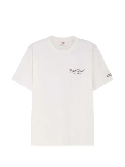Mc2 Saint Barth Graphic-print Cotton T-shirt In White