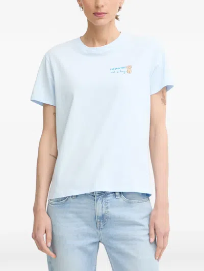 Mc2 Saint Barth Graphic-print Crew-neck T-shirt In Blue