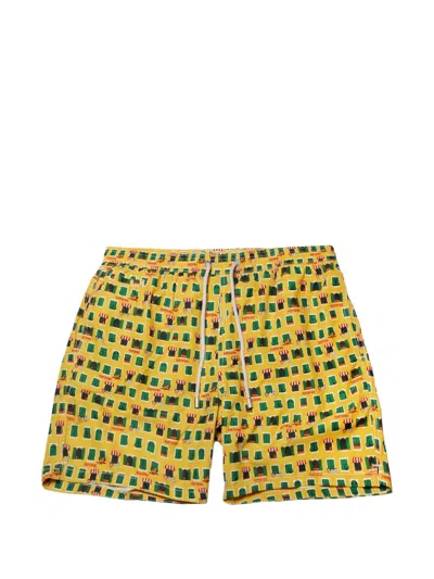 Mc2 Saint Barth Graphic-print Drawstring Swim Shorts In Multi