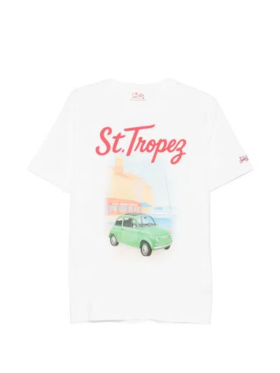 Mc2 Saint Barth Denver Graphic-print T-shirt In White