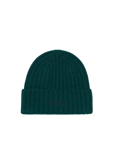 Mc2 Saint Barth Green Cap With Embroidery
