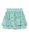 Mc2 Saint Barth Tiered Mini Skirt In Lightweight Cotton Voile