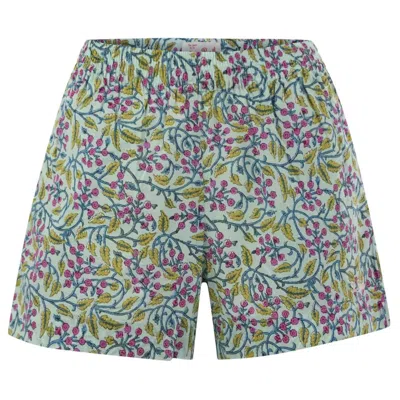 Mc2 Saint Barth Green Cotton Short