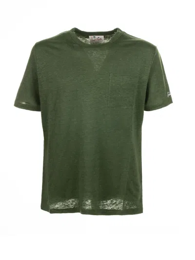 Mc2 Saint Barth Green Crew-neck T-shirt