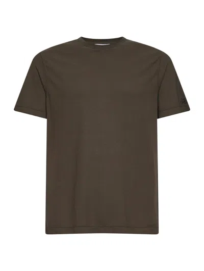 Mc2 Saint Barth Green Fresh Cotton Crepe Orson T-shirt With Embroidery