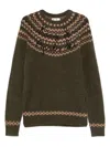 Mc2 Saint Barth Multicolor Knit Crew Neck Sweater With Embroidery Detail